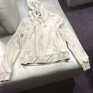 Light Gray Zip-Up Hoodie